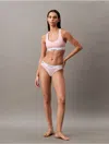 Calvin Klein Women's Icon Cotton Modal Unlined Bralette In Buff Pink