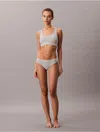 Calvin Klein Women's Icon Cotton Stretch Bikini In Gray