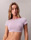 Calvin Klein Women's Icon Cotton Stretch Lightly Lined T-shirt Bralette In Pink