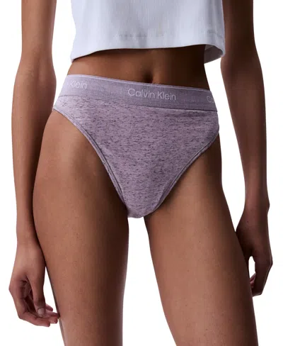 Calvin Klein Women's Icon Cotton Stretch Tanga Underwear Qf8333 In Pink