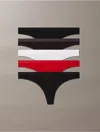 Calvin Klein Women's Icon Logo 5-pack Thong In Multi