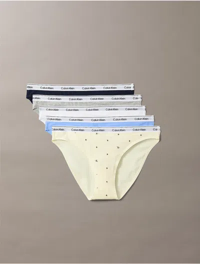 Calvin Klein Women's Icon Logo 5-pack Low Rise Bikini In Multi