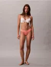 Calvin Klein Women's Icon Logo Lace Bikini In Multi