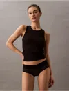 Calvin Klein Women's Icon Logo Lace Hipster In Black