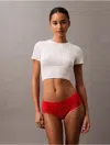 Calvin Klein Women's Icon Logo Lace Hipster In Red