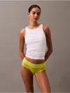 Calvin Klein Women's Icon Logo Lace Hipster In Kewl Lime