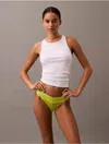 Calvin Klein Women's Icon Logo Lace Thong In Kewl Lime