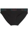 Calvin Klein Womens Icon Pride Stretch-jersey Thong Black Xl In Black