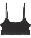 Calvin Klein Women's Icon Pride Deconstructed Unlined Bralette Qf8254 In Black