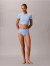 Calvin Klein Women's Icon Shapewear Brief In Blue