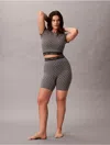 Calvin Klein Women's Icon Shapewear Mid Thigh Short In Gray