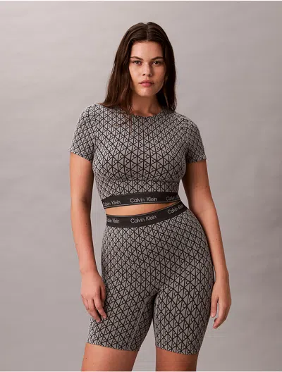 Calvin Klein Women's Icon Shapewear Short Sleeve Top In Multi