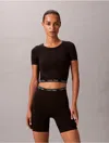 Calvin Klein Women's Icon Shapewear Slim T-shirt In Black