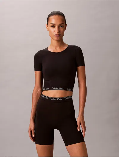 Calvin Klein Women's Icon Shapewear Slim T-shirt In Black