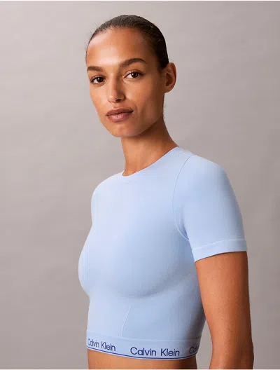 Calvin Klein Women's Icon Shapewear Slim T-shirt In Blue