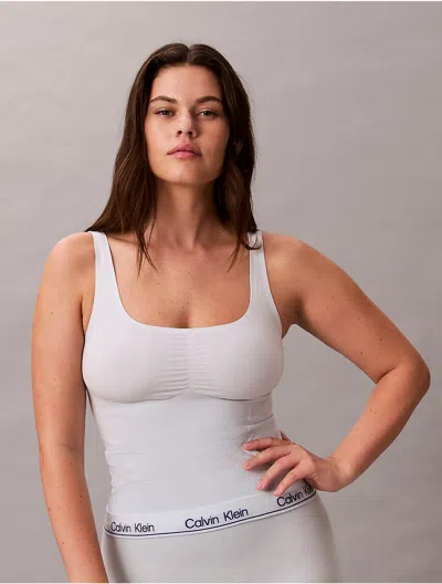 Calvin Klein Women's Icon Shapewear Tank Top In White