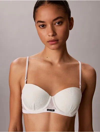 Calvin Klein Icon Lace Push Up Balconette Bra In Pattern