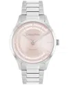 Calvin Klein Women's Iconic Automatic Silver Tone Stainless Steel Bracelet Watch, 36mm
