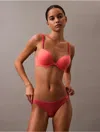 Calvin Klein Women's Ideal Cotton Bikini In Dark Fuchsia