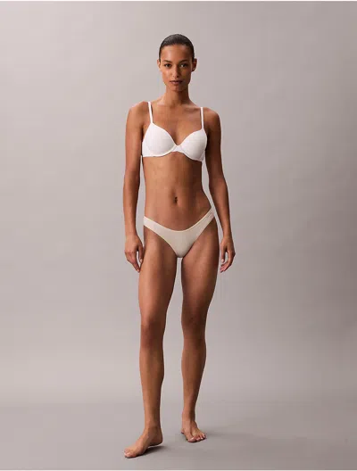 Calvin Klein Women's Ideal Cotton Bikini In White
