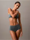 Calvin Klein Women's Ideal Cotton High Rise Brief In Blue Performance