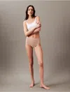 Calvin Klein Women's Ideal Cotton High Rise Brief In Cedar