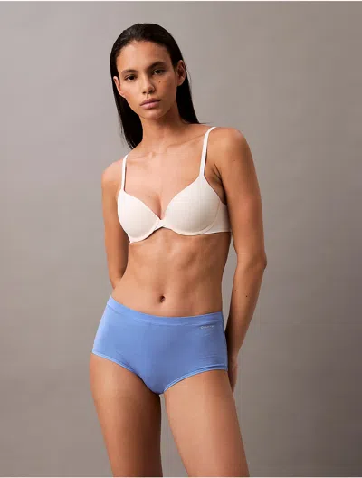 Calvin Klein Women's Ideal Cotton High Rise Brief In Glacier