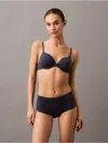 Calvin Klein Women's Ideal Cotton High Rise Brief In Ink