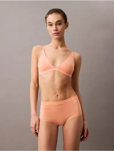 Calvin Klein Women's Ideal Cotton High Rise Brief In Papaya Punch