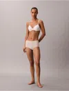 Calvin Klein Women's Ideal Cotton High Rise Brief In White