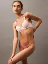 Calvin Klein Perfectly Fit Full Coverage T-shirt Bra F3837 In Red Grape