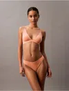 Calvin Klein Women's Ideal Cotton Thong In Papaya Punch