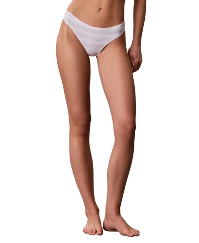Calvin Klein Women's Ideal Cotton Thong Underwear Qd5124 In Pink