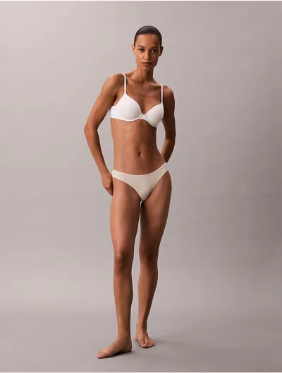 Calvin Klein Women's Ideal Cotton Thong In White