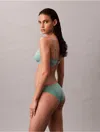 Calvin Klein Women's Ideal Micro Bikini In Blue