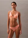 Calvin Klein Women's Ideal Micro Bikini In Papaya Punch