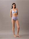 Calvin Klein Women's Ideal Micro Mid Rise Cheeky Brief