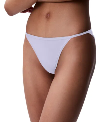 Calvin Klein Women's Ideal Micro String Bikini Underwear Qd5176 In Saltwater