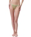 Calvin Klein Women's Ideal Micro String Thong Underwear Qd5115 In Green