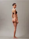 Calvin Klein Women's Ideal Micro String Thong In Woodland