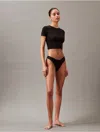 Calvin Klein Women's Ideal Micro Thong In Black