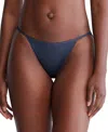 Calvin Klein Women's Ideal Stretch Micro High-leg String Bikini Underwear Qd5176 In Speakeasy