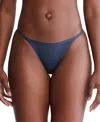 Calvin Klein Women's Ideal Stretch Micro High-leg String Bikini Underwear Qd5176 In Speakeasy