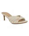 Calvin Klein Imeena Sandal In Ivory Leather