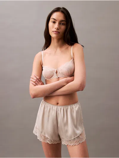 Calvin Klein Women's Satin Sheen Short In Cocoon