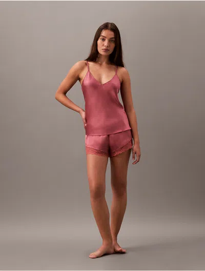 Calvin Klein Women's Satin Sheen Short In Terrazzo