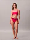 Calvin Klein Women's Intense Power Microfiber Cooling Bikini In Animal Print