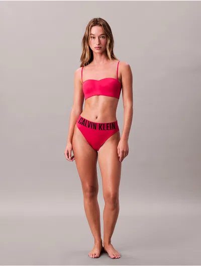 Calvin Klein Women's Intense Power Microfiber Cooling Bikini In Animal Print