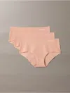 Calvin Klein Women's Invisibles 3-pack Hipster In Pink