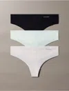 Calvin Klein Women's Invisibles 3-pack Thong